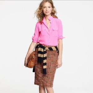 J. Crew size 4 Harvest Tweed Pencil Skirt Womens